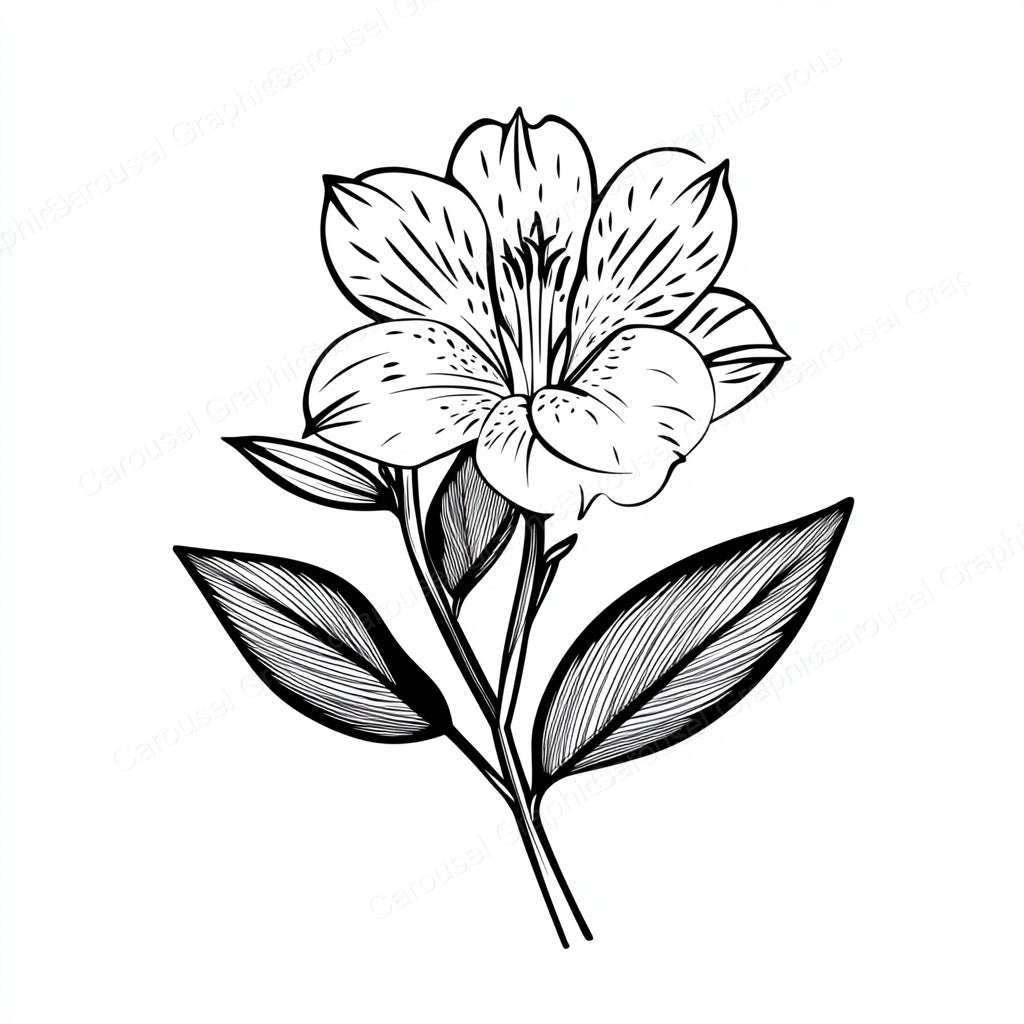 Alstroemeria Vector Graphic preview