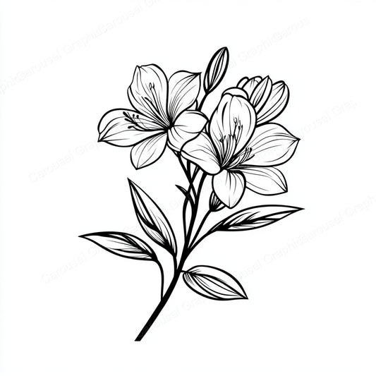 Alstroemeria Vector Graphic preview