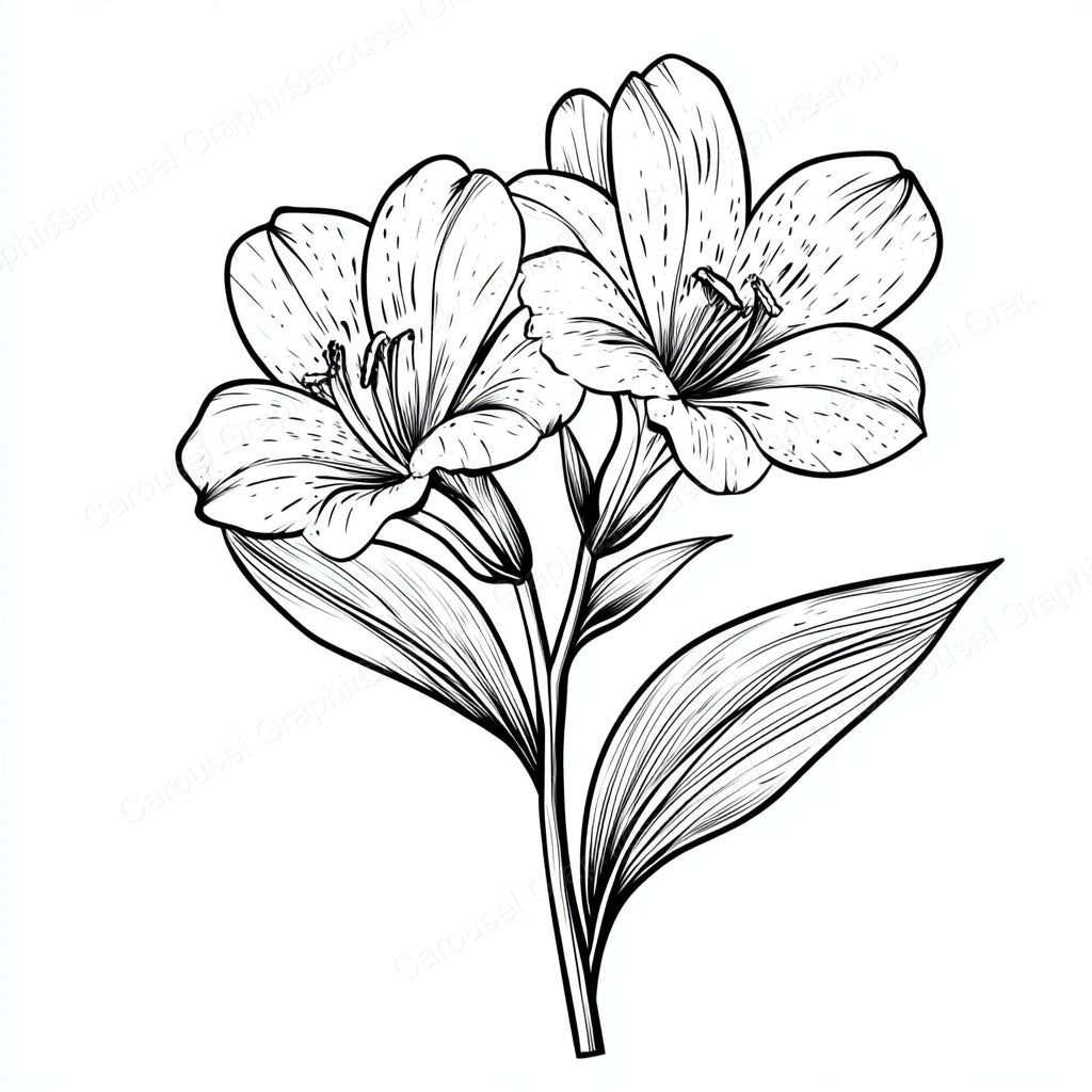 Alstroemeria Vector Graphic preview