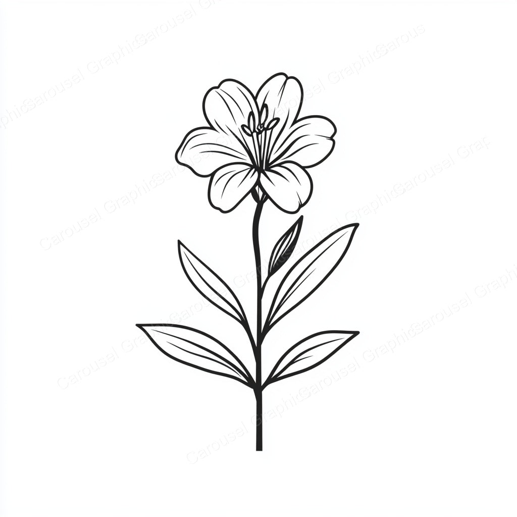 Alstroemeria Vector Graphic preview