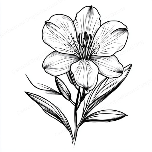 Alstroemeria Vector Graphic preview