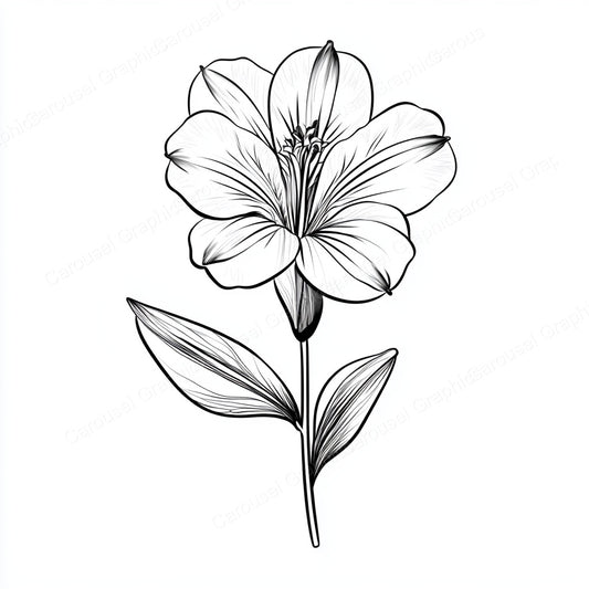 Alstroemeria Vector Graphic preview