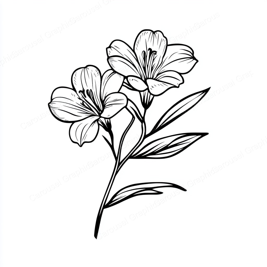 Alstroemeria Vector Graphic preview