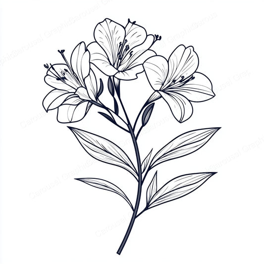 Alstroemeria Vector Graphic preview