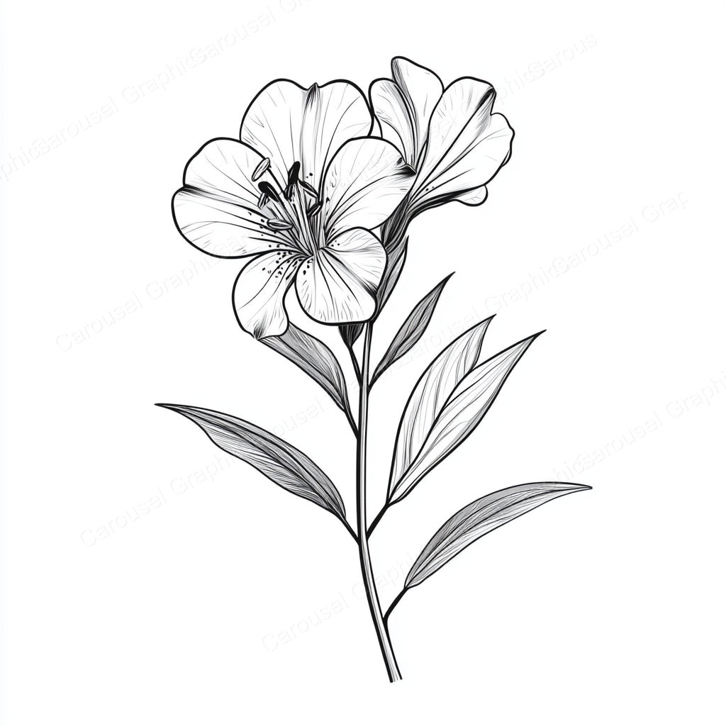 Alstroemeria Vector Graphic preview