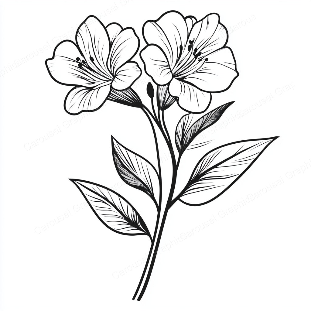 Alstroemeria Vector Graphic preview