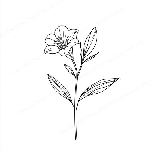 Alstroemeria Vector Graphic preview