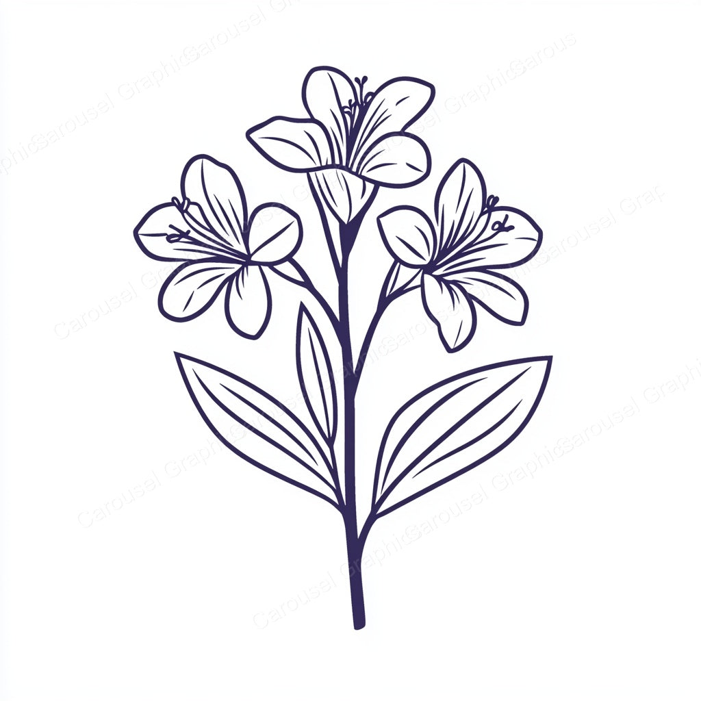Alstroemeria Vector Graphic preview
