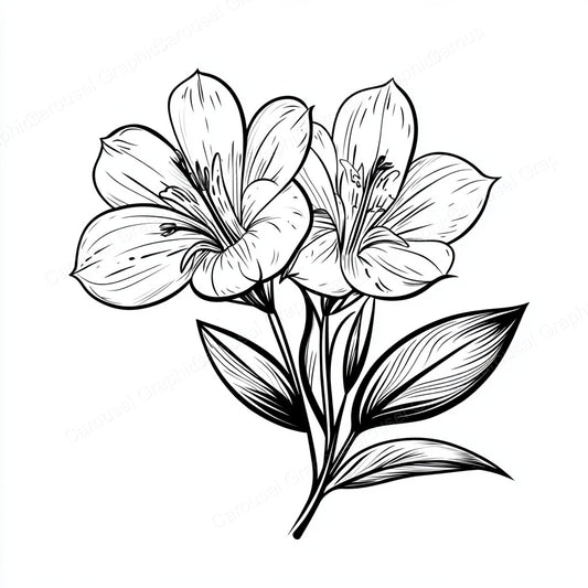 Alstroemeria Vector Graphic preview
