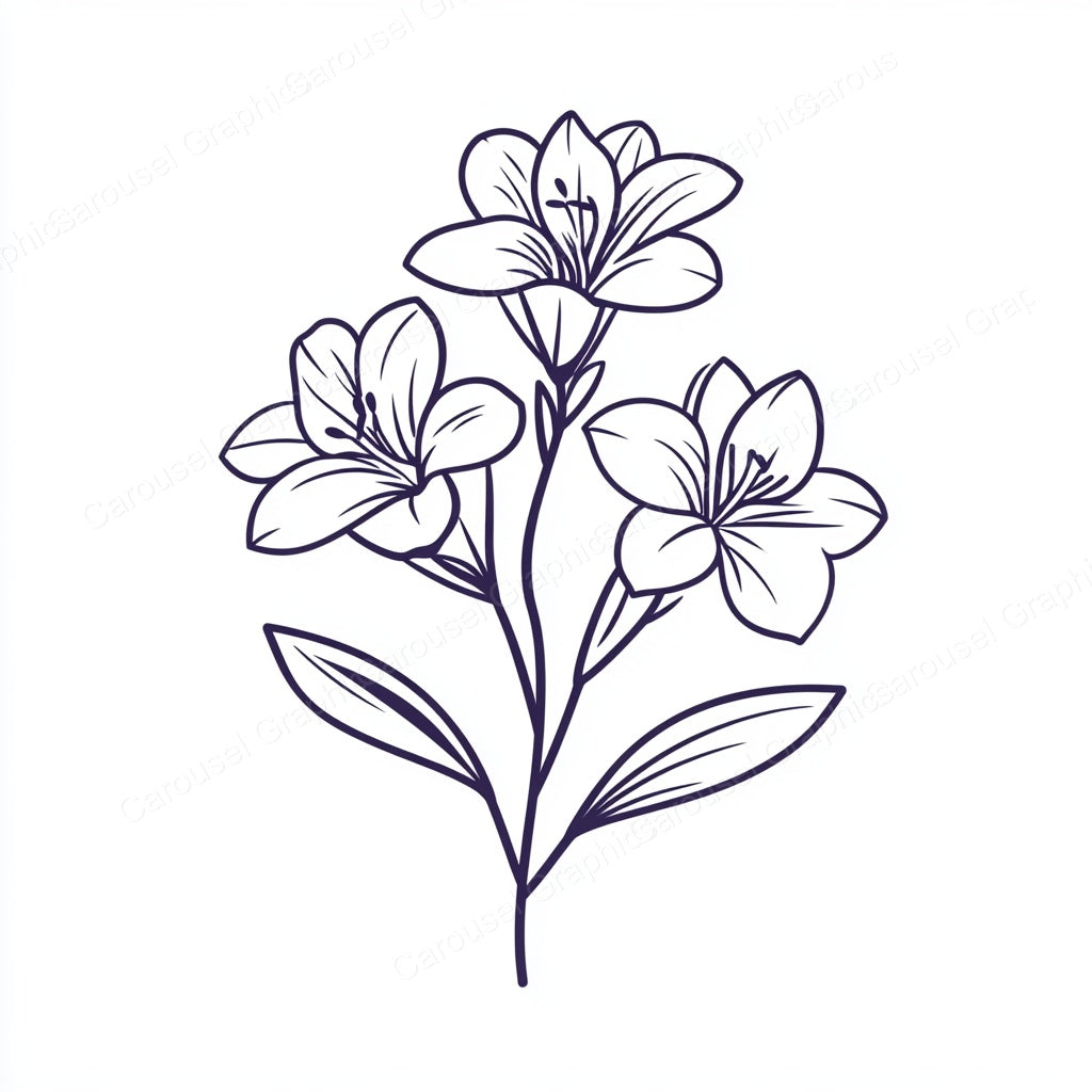 Alstroemeria Vector Graphic preview