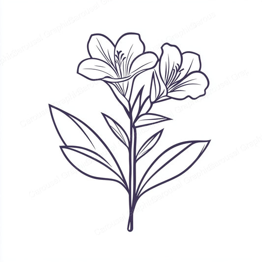 Alstroemeria Vector Graphic preview