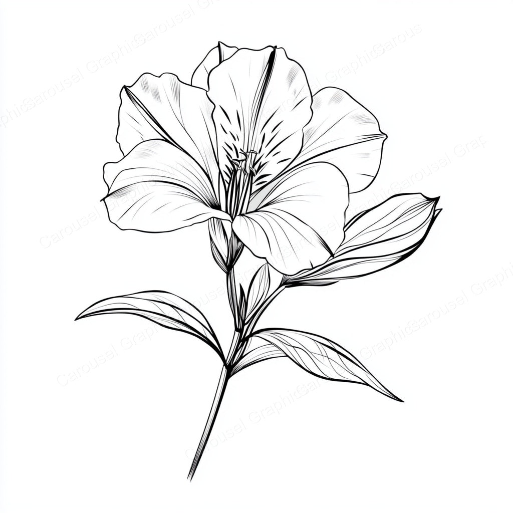 Alstroemeria Vector Graphic preview