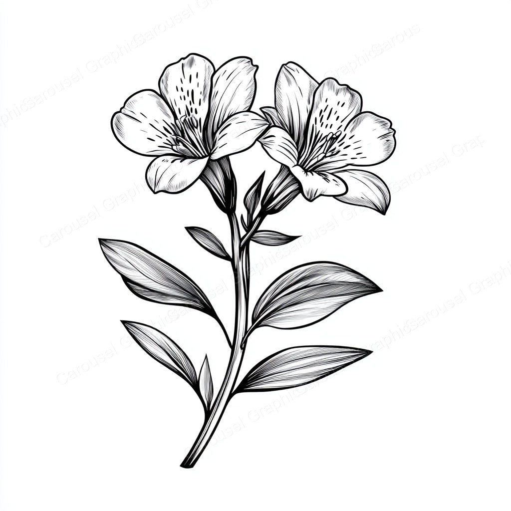 Alstroemeria Vector Graphic preview
