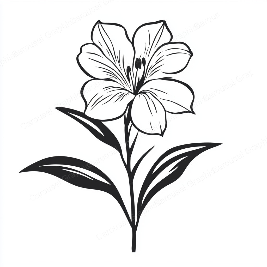 Alstroemeria Vector Graphic preview