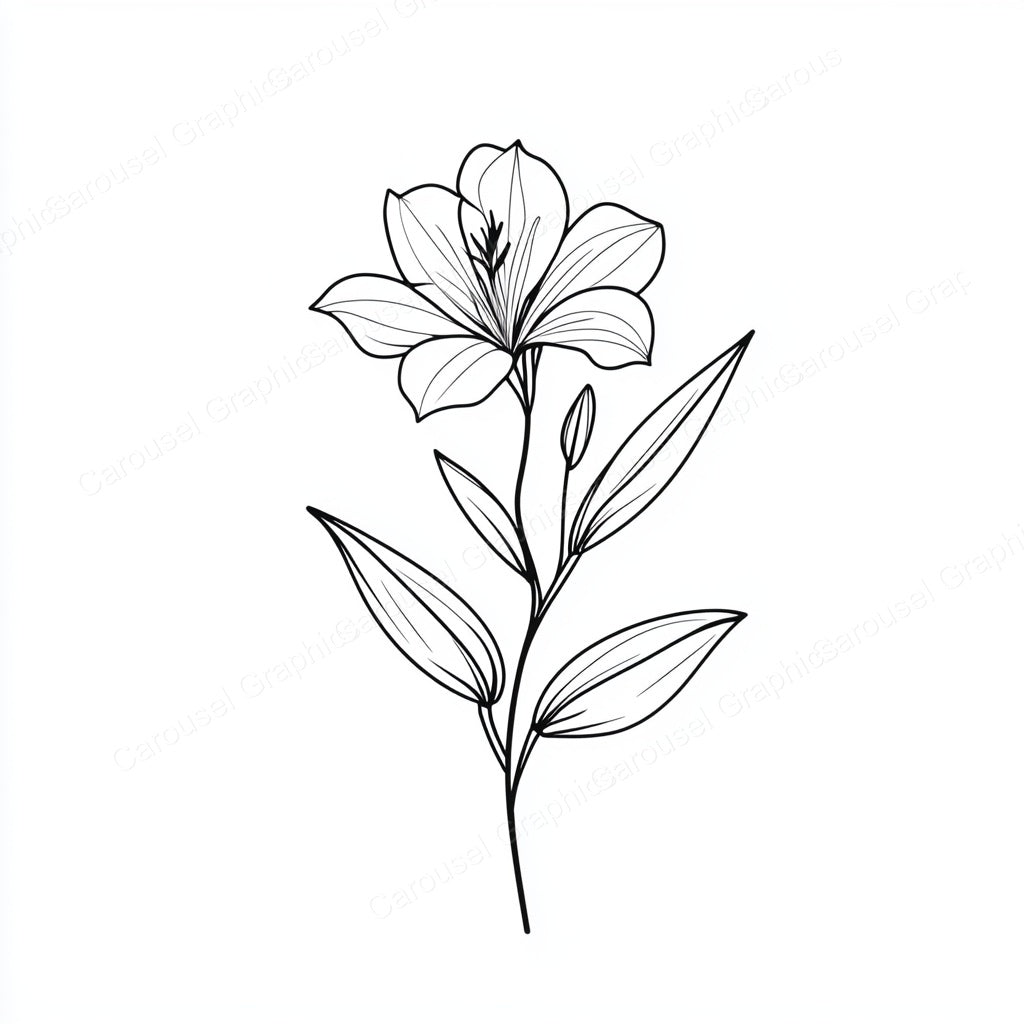 Alstroemeria Vector Graphic preview