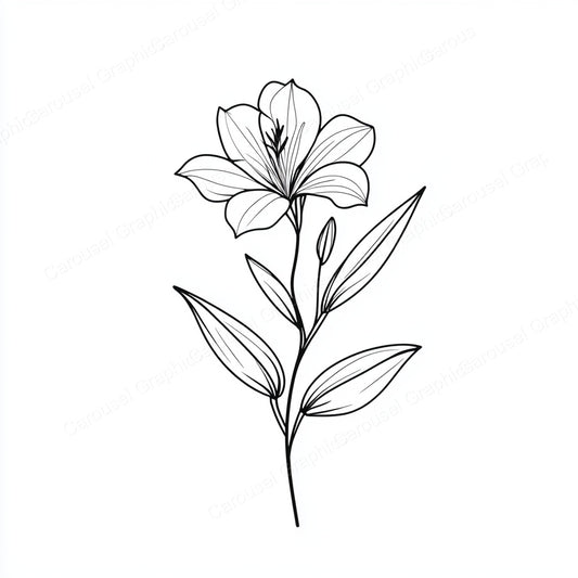 Alstroemeria Vector Graphic preview