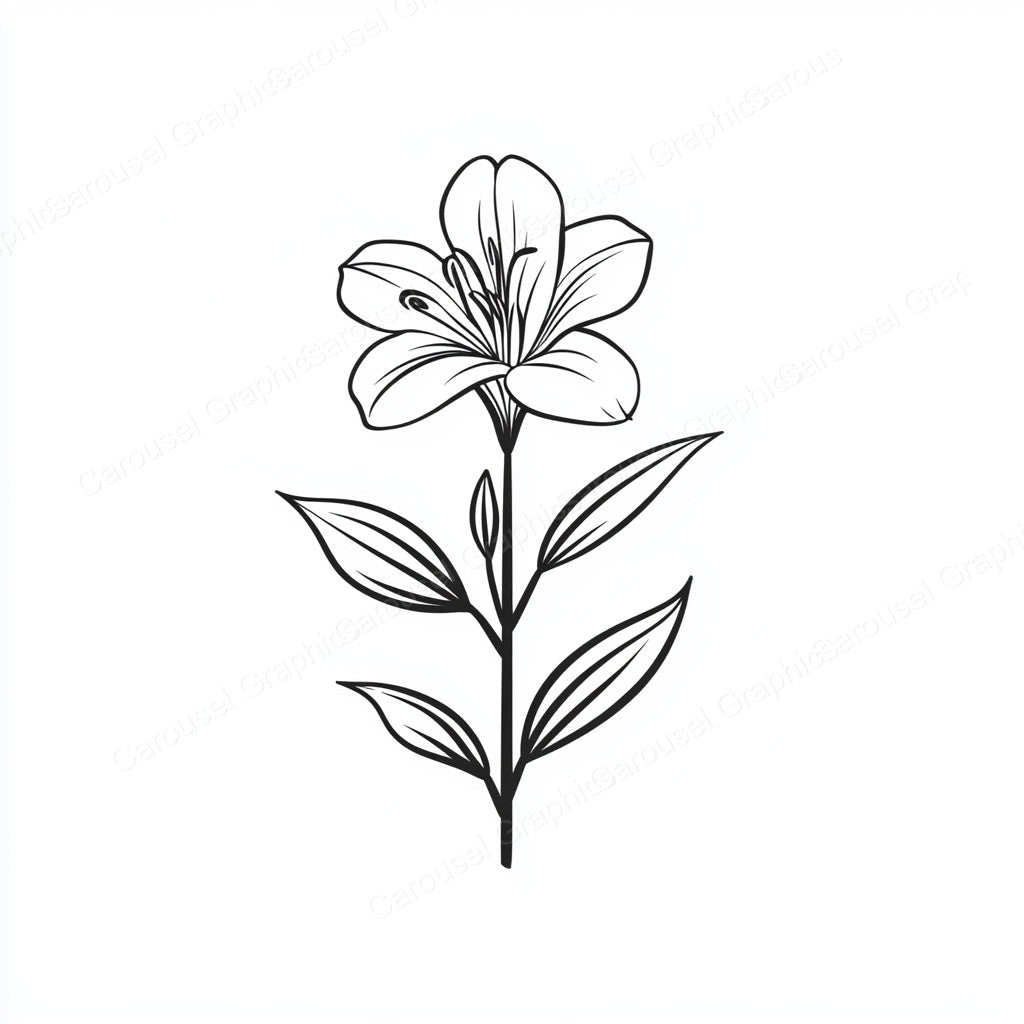 Alstroemeria Vector Graphic preview