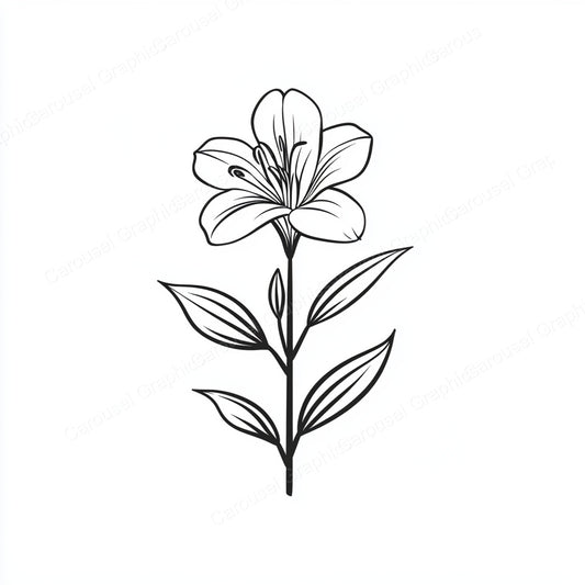 Alstroemeria Vector Graphic preview