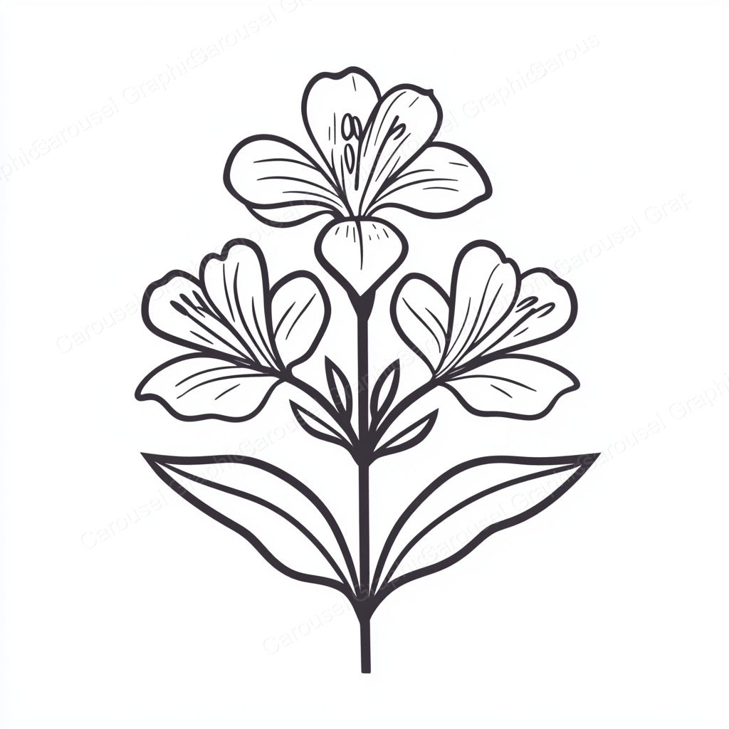 Alstroemeria Vector Graphic preview