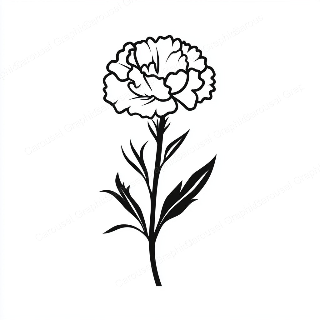 Carnation Vector Graphic preview