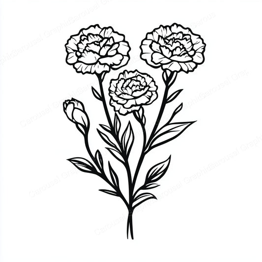 Carnation Vector Graphic preview