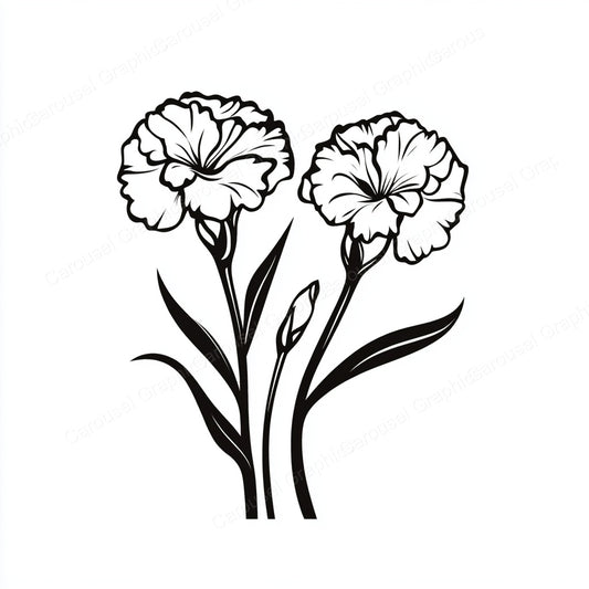 Carnation Vector Graphic preview