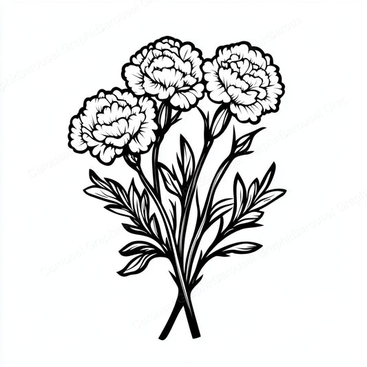 Carnation Vector Graphic preview