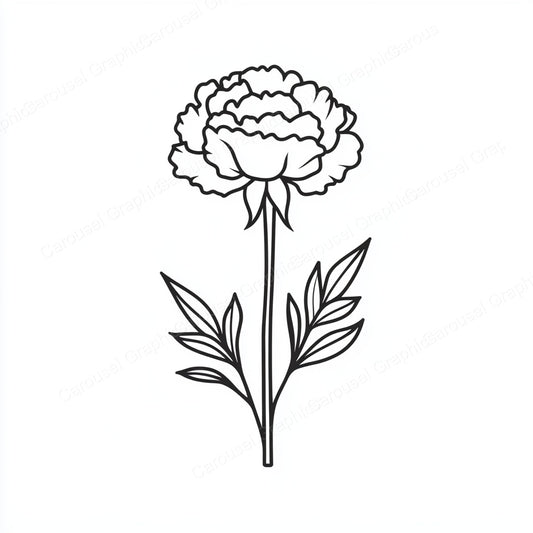 Carnation Vector Graphic preview