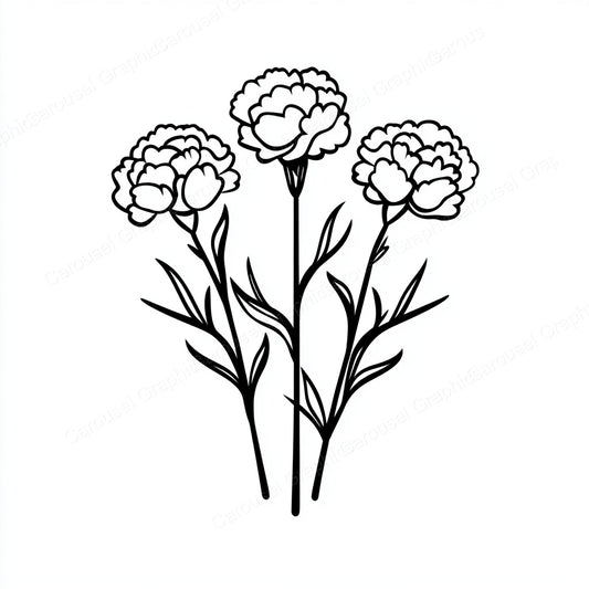 Carnation Vector Graphic preview