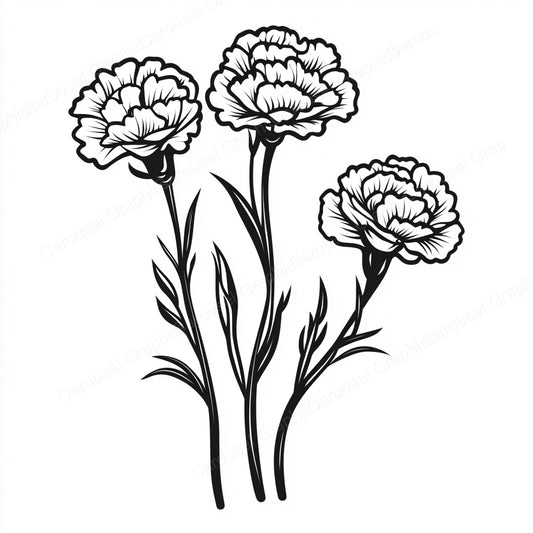 Carnation Vector Graphic preview