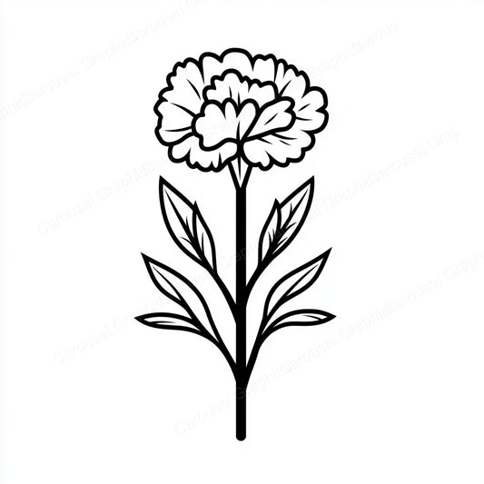 Carnation Vector Graphic preview