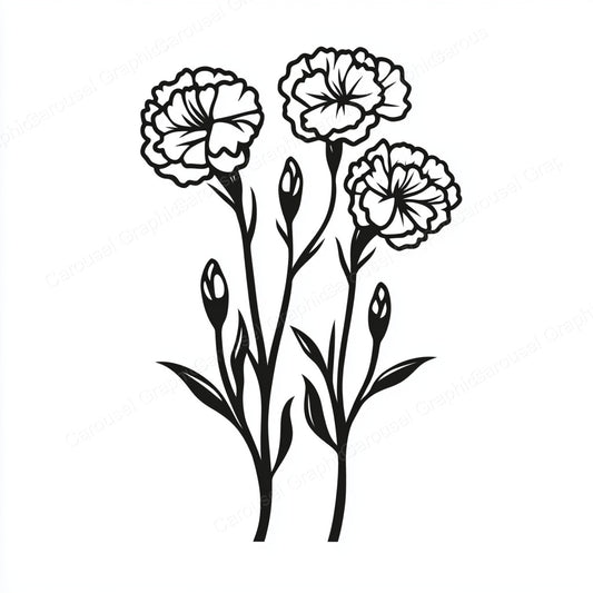 Carnation Vector Graphic preview