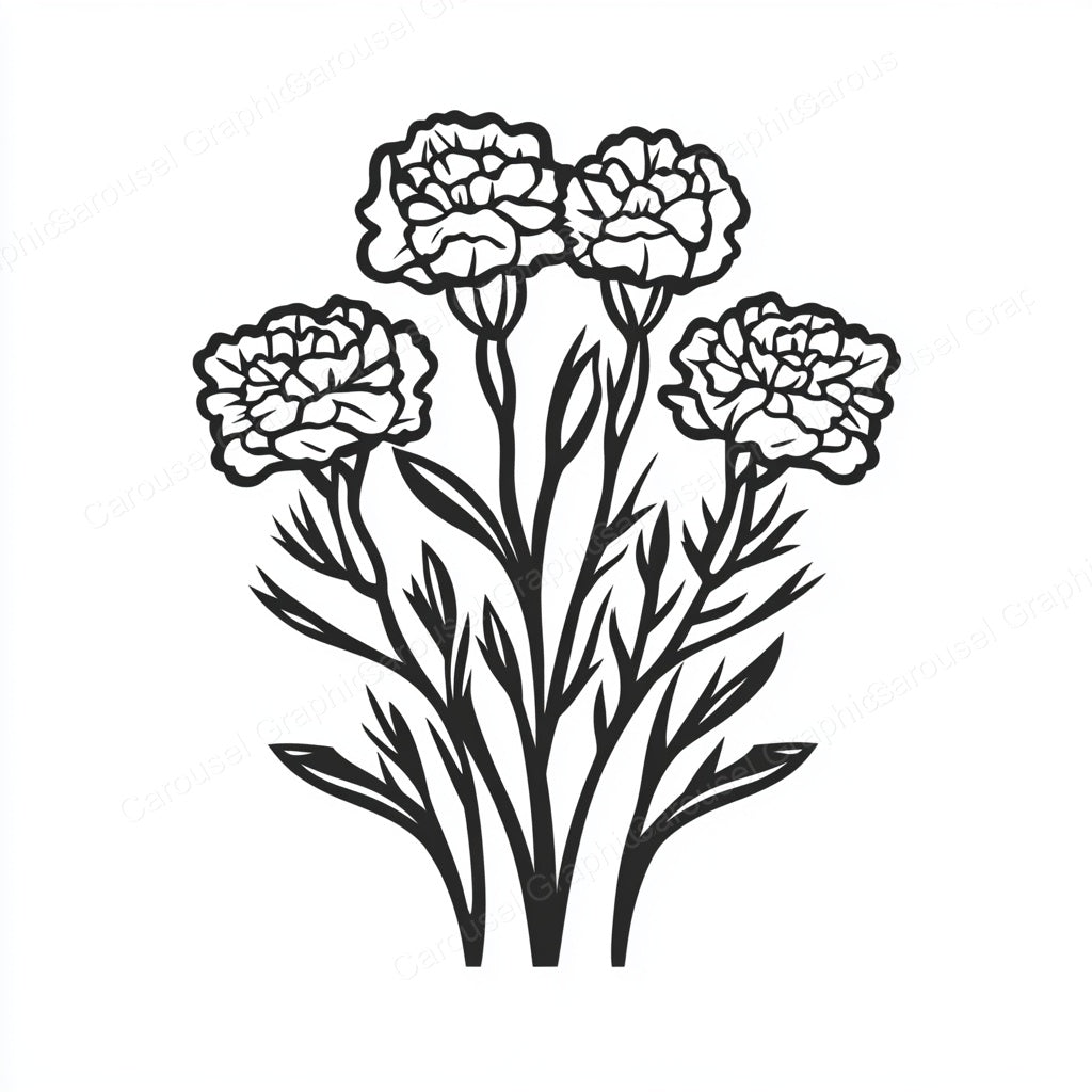 Carnation Vector Graphic preview