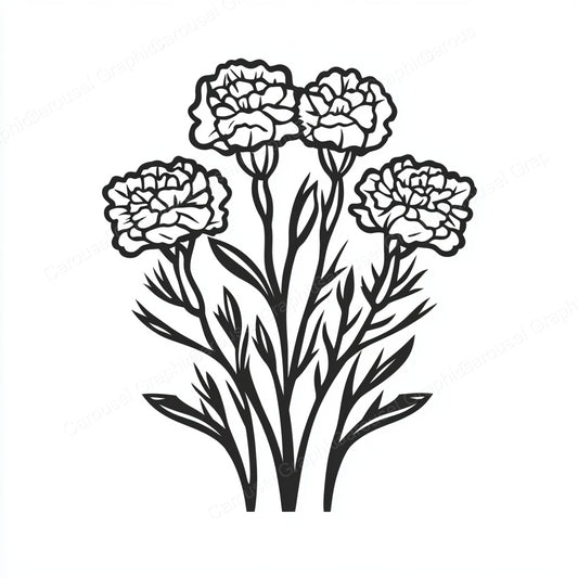 Carnation Vector Graphic preview