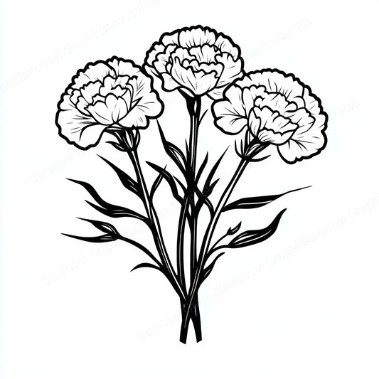 Carnation Vector Graphic preview
