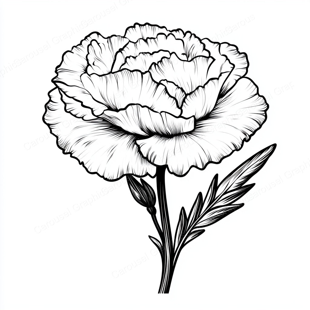 Carnation Vector Graphic preview