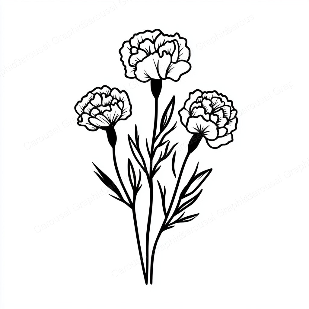 Carnation Vector Graphic preview