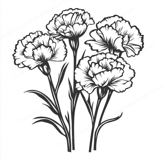 Carnation Vector Graphic preview