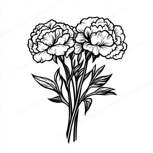 Carnation Vector Graphic preview