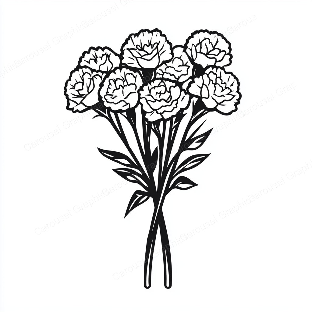 Carnation Vector Graphic preview