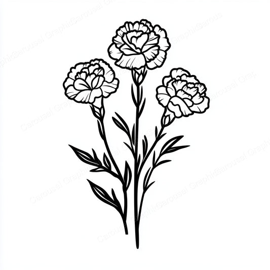 Carnation Vector Graphic preview