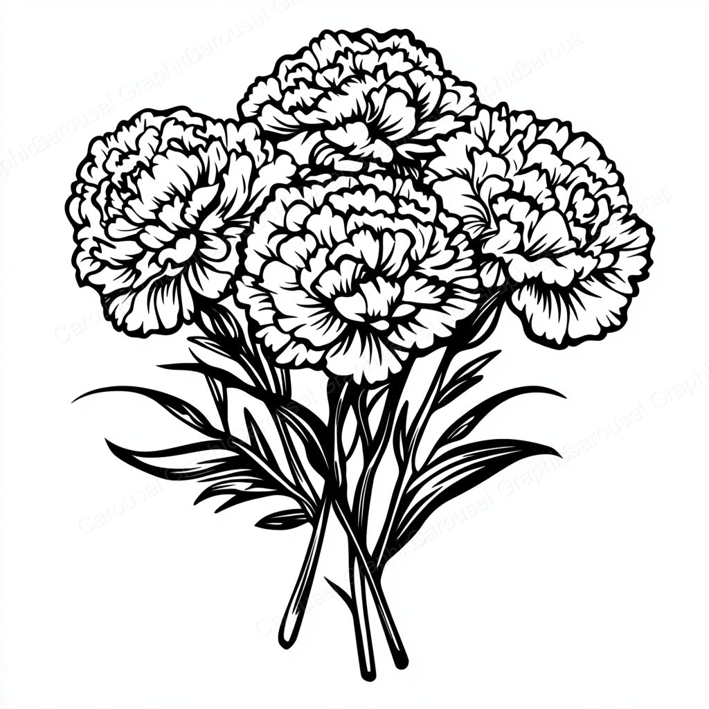 Carnation Vector Graphic preview