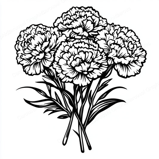 Carnation Vector Graphic preview