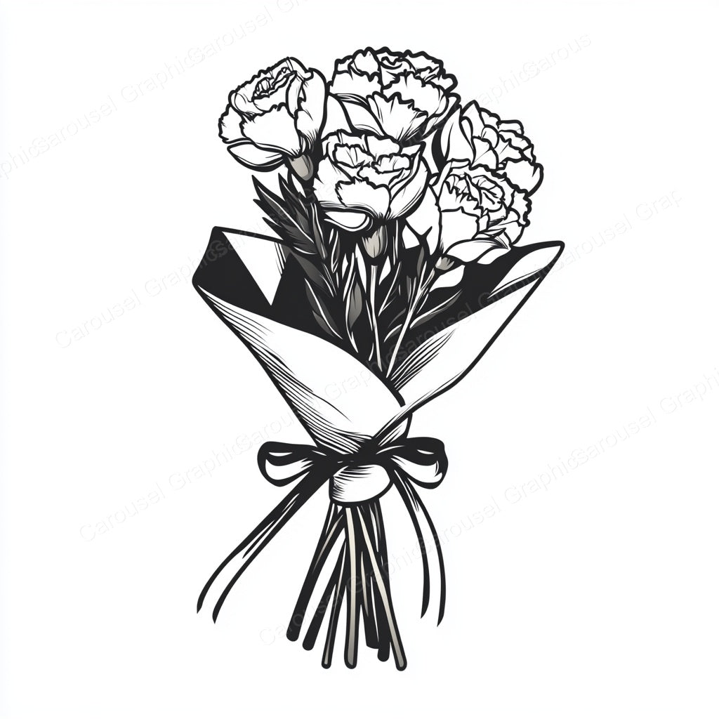 Carnation Vector Graphic preview