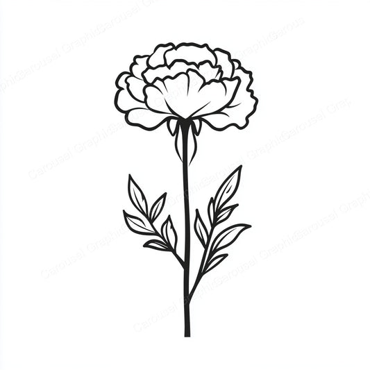 Carnation Vector Graphic preview