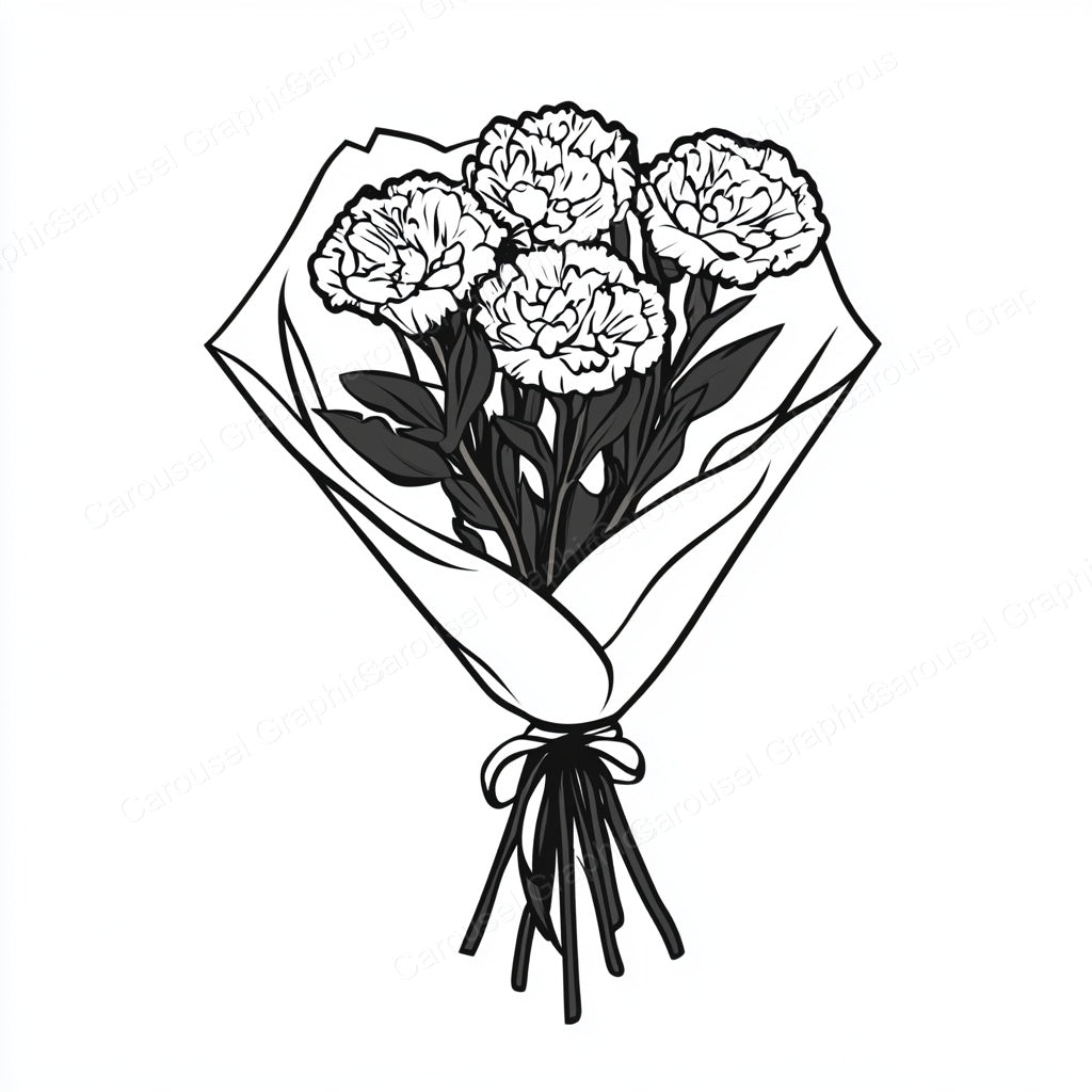 Carnation Vector Graphic preview