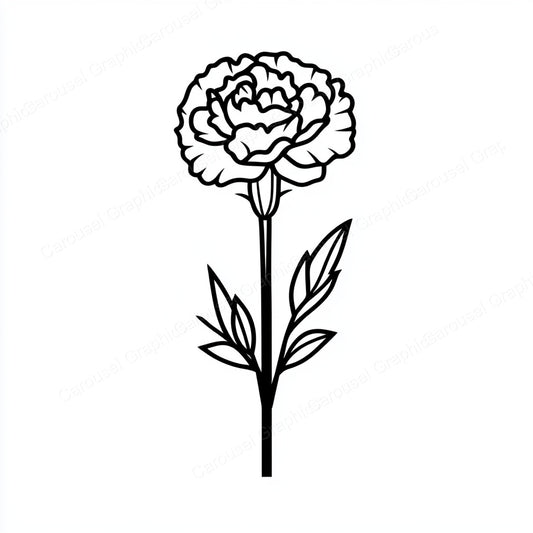 Carnation Vector Graphic preview