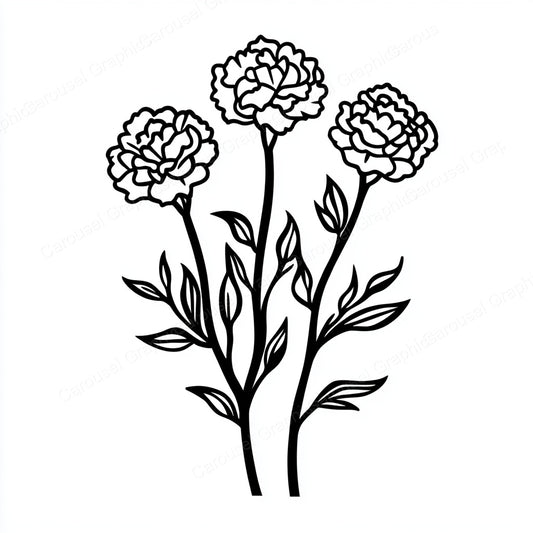 Carnation Vector Graphic preview