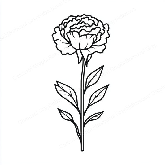 Carnation Vector Graphic preview