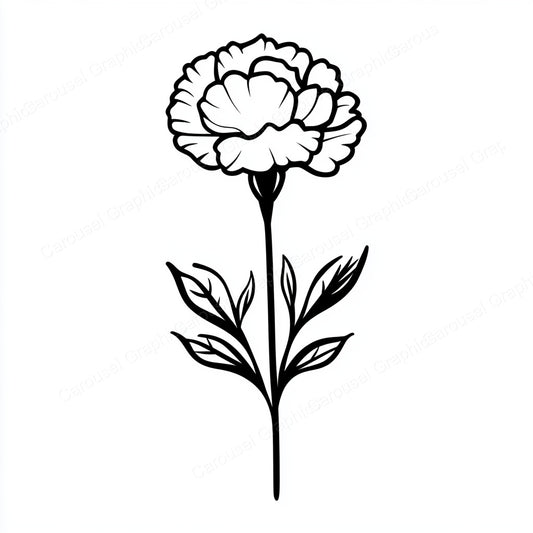 Carnation Vector Graphic preview
